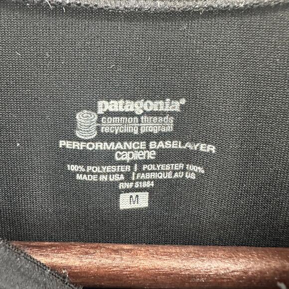 Patagonia Capilene Base Layer Top Womens Medium Short Sleeve Black GORPcore Snow - Picture 6 of 6